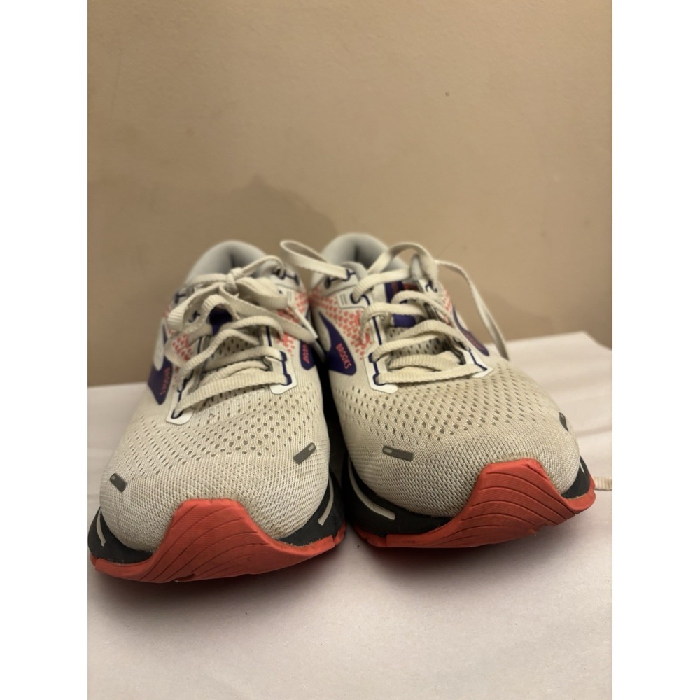 Brooks Ghost 14 Women's Running Shoes US 9 B White Purple Breathable Mesh - Picture 6 of 9